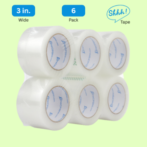 3 In. No Noise Tape(6 Pack)